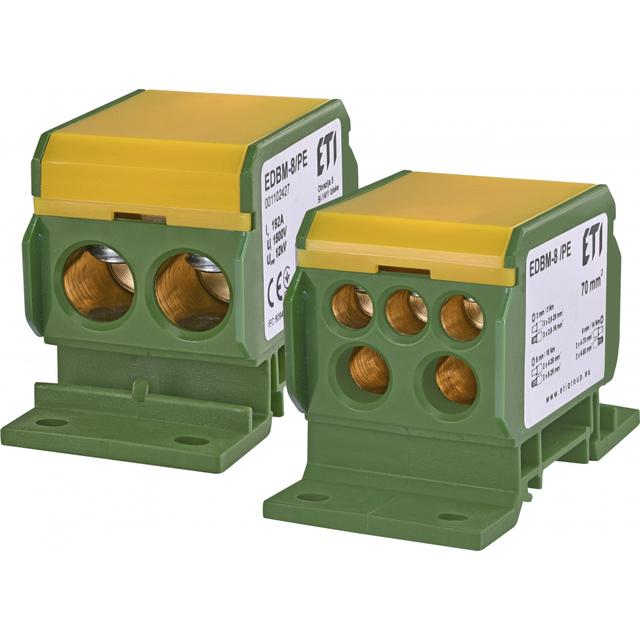 Blok rozdzielczy 192A(2x4-70mm2/2x4-35mm2+3x2,5-25mm2) żółto-zielona EDBM-8/PE 001102427 ETI