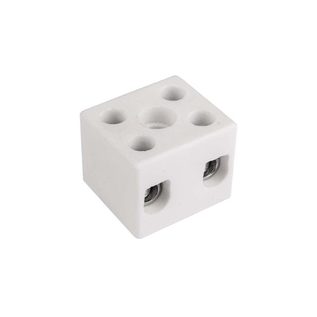 Złączka gwintowa porcelanowa 10mm² 2‑tory biała z 1 otworem montażowym CPO‑15A‑2P 80722516 /20szt./ SIMET