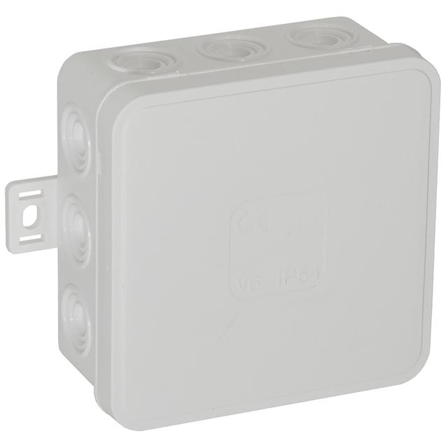 Puszka n/t CLICK IP54 12 przepustów kablowych 85x85x41mm biały 50 szt. OR-JB-13803/W/50 ORNO