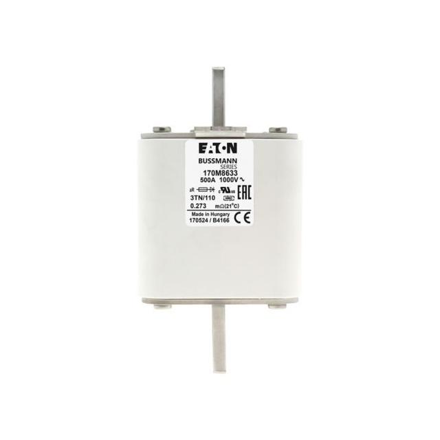 500A 1000V 3TN/110 aR INDICATOR FUSE Wkładka szybka 500A AC 1000V DIN 3 74x90x139 mm aR, 170M8633 EA