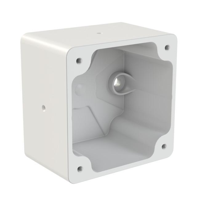 PUSZKA DO GNIAZD TABLICOWYCH PROSTYCH o kołnierzu 75x75mm   Nadtynkowa  IP44