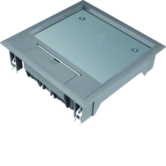 tehalit.VE-EE Pokrywa uchylna VQ06 200x200 wykładzina 12mm stal szary PA VQ06127011 HAGER