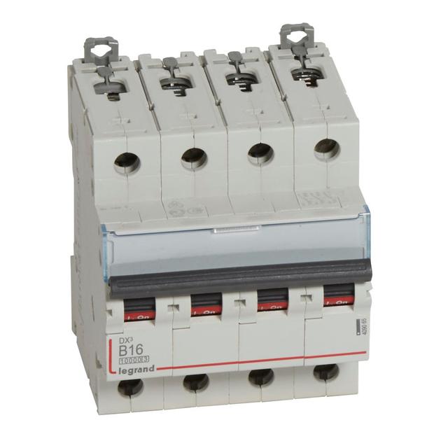 WYŁĄCZNIK NADPRĄDOWY S 314 4P B 16A 10000A SERII DX3, Legrand