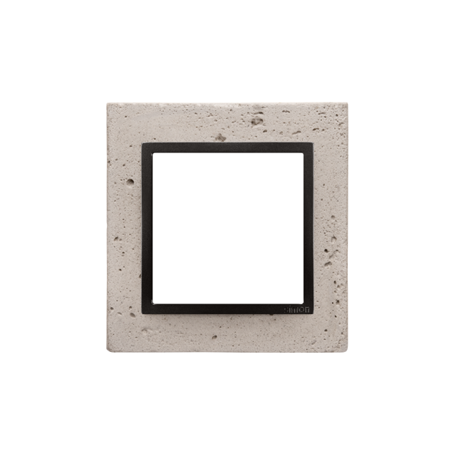 Simon 54 Nature Ramka 1-krotna Nature-Beton FUNDA MENTE IP20/IP44* (*IP44-należy zastosować uszczelkę ramki DUN1) DRN1/93 KONTAKT