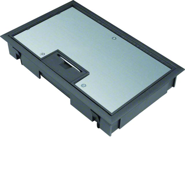 tehalit.VE-EE Pokrywa uchylna płytki montaż E04 147X247 5mm czarny PA KDE04059005 HAGER