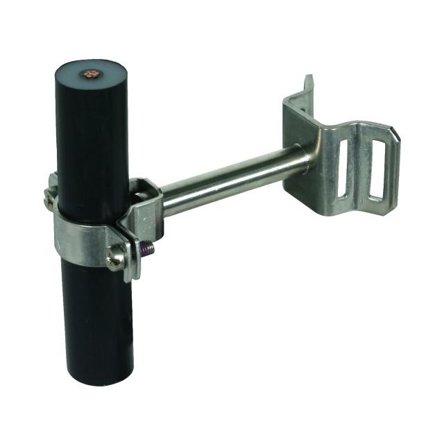 Wspornik HVI-Ex P85 ze stali nierdzewnej NIRO, fi 27 mm, AS 85 mm, z obejmą taśmową do rur 50-300 mm