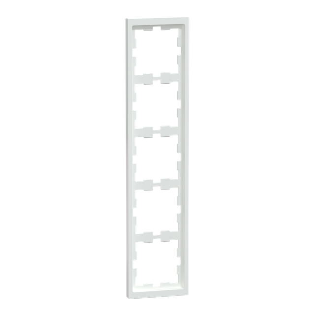 Merten D-Life, ramka pięciokrotna, biały lotus