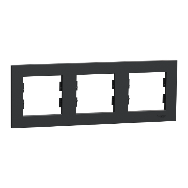 Miluz ED, Ramka 3-krotna pozioma, antracyt