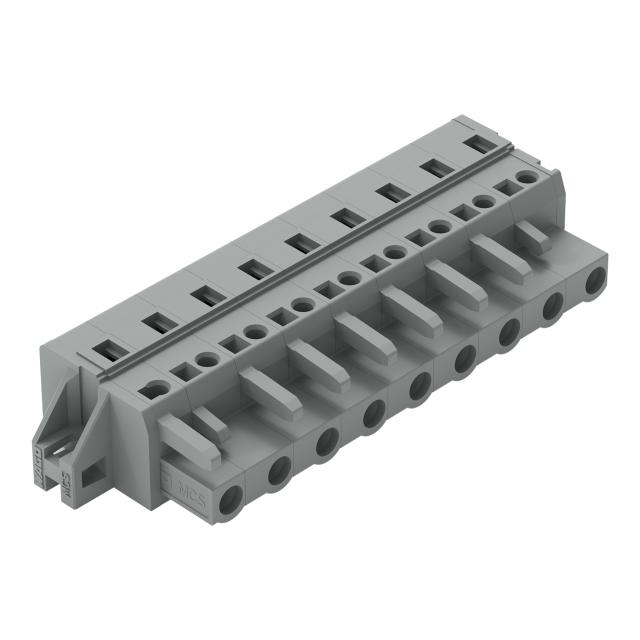 MCS-MIDI Classic gniazdo 9-bieg. szare raster 7,5 mm /25szt./ WAGO