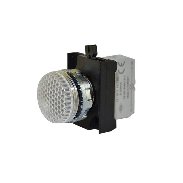 Lampka sygnalizacyjna CM z LED 12-30V AC/DC biała