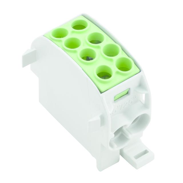 WPD 102 2X35/2X25 GN Zacisk rozdziału potencjału, złącze śrubowe, 1000, 202 A, Liczba biegunów: 1, zielony /5szt./ 1561670000 WEIDMÜLLER