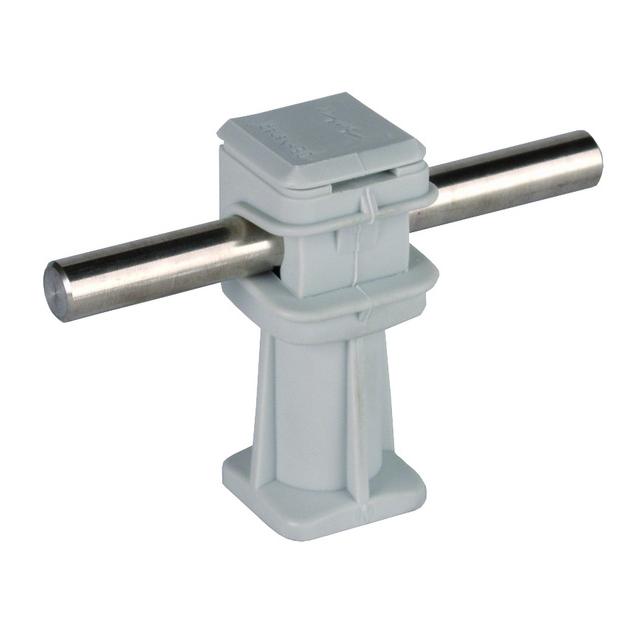 Wspornik DEHNsnap wys. 36 mm, M8, tworzywo, szary