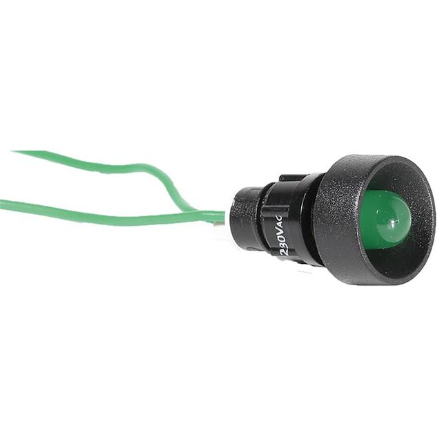 Lampka sygnalizacyjna LED D=10mm zielona 230V AC LS LED 10 G 230AC 004770810 ETI