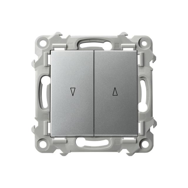 SZAFIR Łącznik żaluzjowy, zwierny - kolor srebro