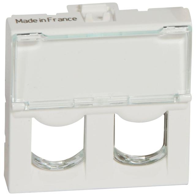 Mosaic Adapter Do Złączy Podwójnych Systimax Biały 078603 LEGRAND