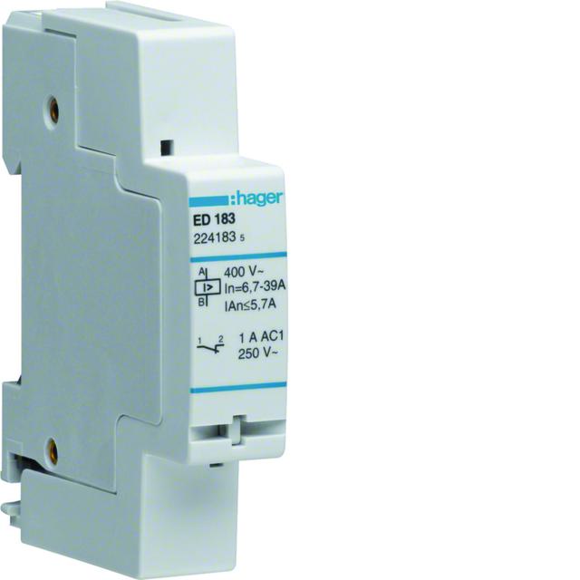 Przekaźnik priorytetowy In 9-39A / 3,1-5,7A 27kW ED183 HAGER