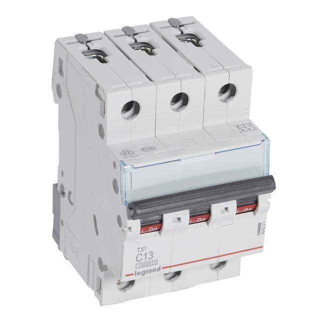 Wyłącznik Nadprądowy S 313 3P C13A 10000A TX3 404221 LEGRAND