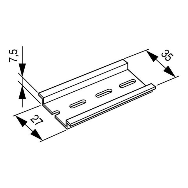 TS35X7,5 Szyna montażowa 35x7,5mm 053030 EATON
