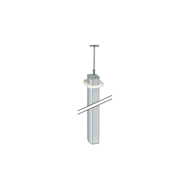 Simon Connect Kolumna owalna 2-stronna wys.3m 110x80mm aluminium ALK7200/8 KONTAKT