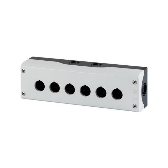 M22-I6 Obudowa kasety 6-otworowa 22mm szara IP69 216540 EATON