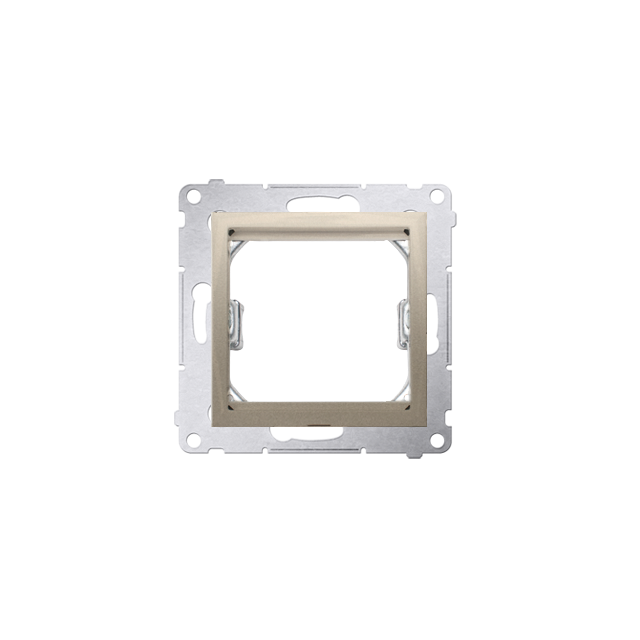 Simon 54 Adapter (przejściówka) na osprzęt standardu 45 × 45 mm złoty mat *Do gniazd teleinformatycznych Simon Connect DA45.01/44 KONTAKT