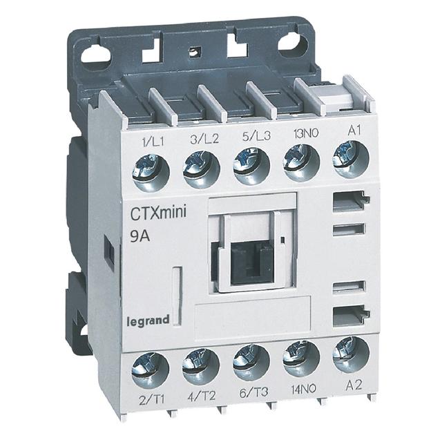 STYCZNIK CTX3 MINI 3P 9A 1NO 24V AC, Legrand