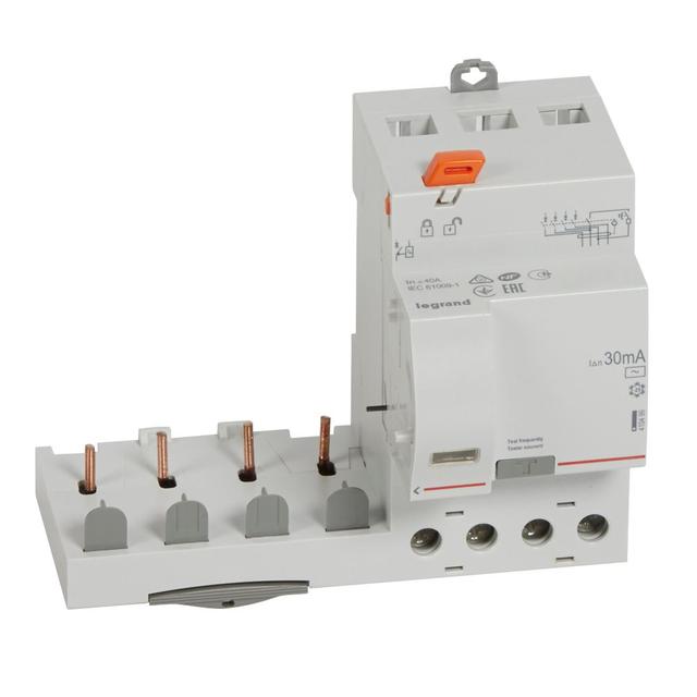 BLOK RÓŻNICOWOPRĄDOWY PR 304 4P 40A 30MA TYP AC SERII DX3, Legrand