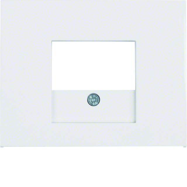 BERKER K.1 Płytka czołowa do gniazda głośnikowego i gniazda ładowania USB biały 10357009 HAGER