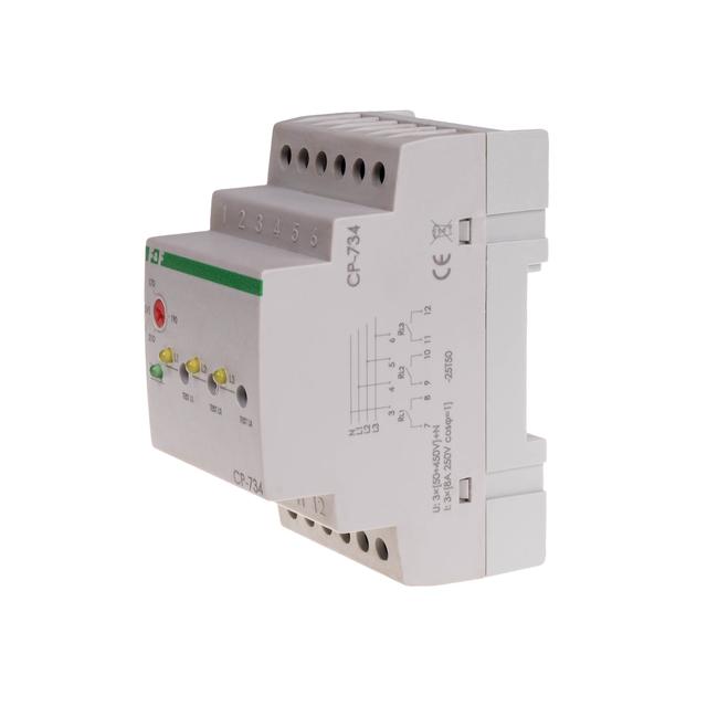 PRZEKAŹNIK NAPIĘCIOWY, TRÓJFAZOWY, UN=3X(150÷450)+N; STYK 3×1Z