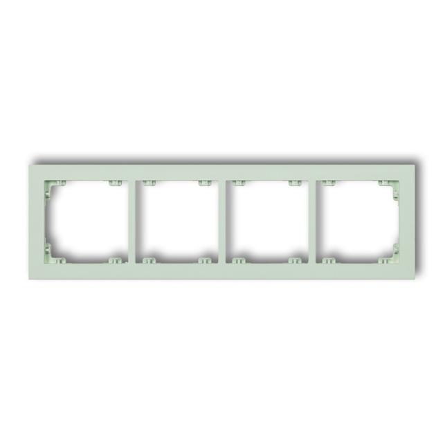 DECO Ramka podczwórna z tworzywa DECO Pastel Matt miętowy 46DR-4 KARLIK