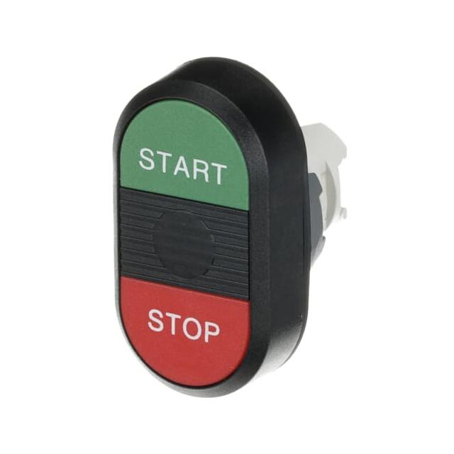 Przycisk podwójny, niepodświetlany START-STOP czarne pole MPD4-11B