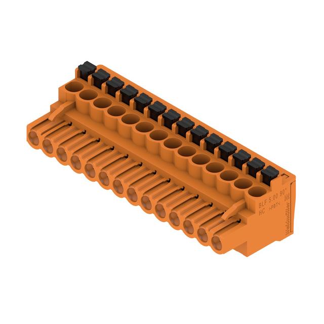 BLF 5.00HC/14/90 SN OR BX Wtyk PCB (złącze wiązki), 5.00 mm, Liczba biegunów: 14, PUSH IN, Złącze sprężynowe /24szt./ 1980290000 WEIDMÜLLER