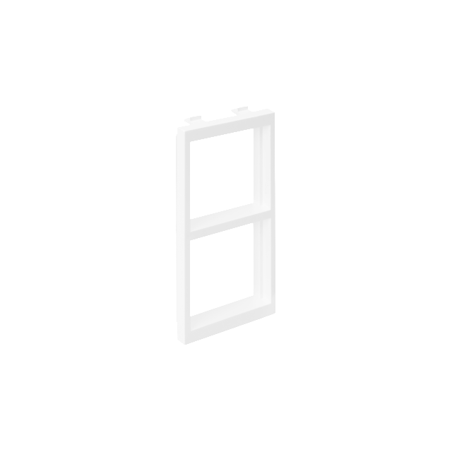 Simon Connect Adapter CIMA na 2 moduły K45 (45x45mm) poziomo czysta biel