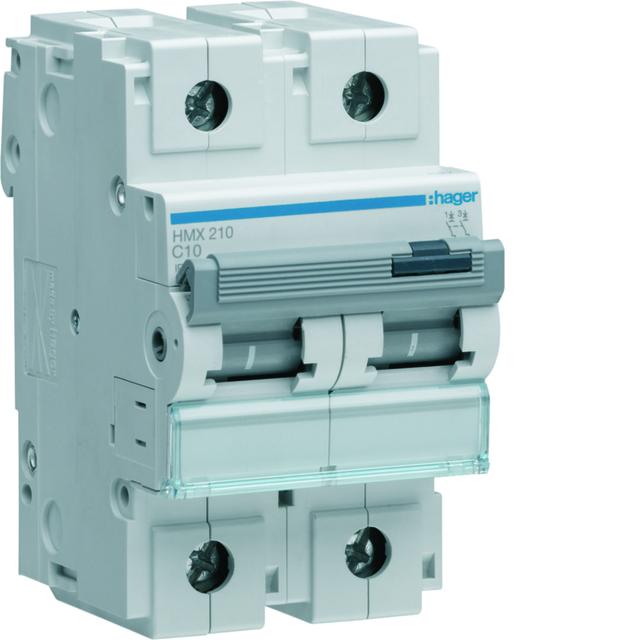 MCB Wyłącznik nadprądowy 50kA 2P C10A HMX210 HAGER