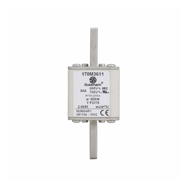 FUSE 80A 690V 1*FU/78 AR UC Wkładka szybka 80A AC 690V rozmiar 1 45x45x110 mm aR IE 170M3611 EATON