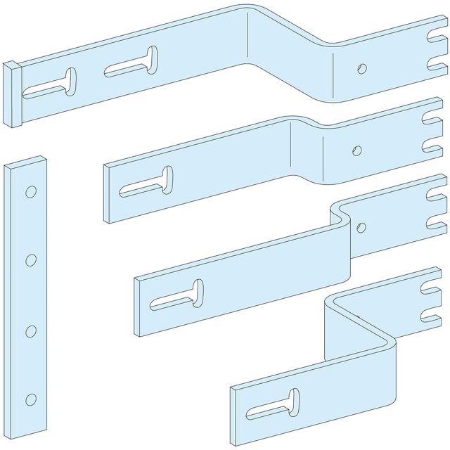 Rozdzielnice PrismaSet, podąłczenie mocowanego poziomo NS z dźwignią/napędem obrot. 4P