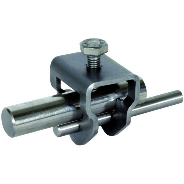 Zacisk krawędziowy do uziomów fi 20 mm, stal nierdzewna NIRO