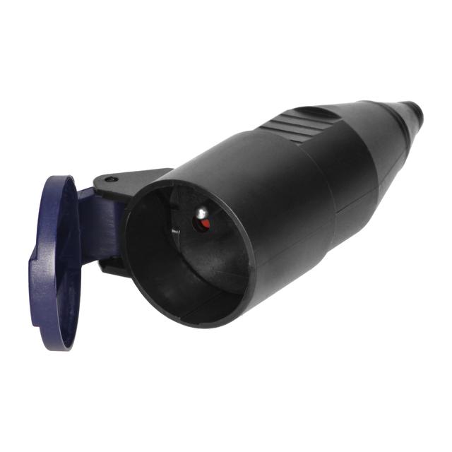 Gniazdo warsztatowe z klapką czarny OR-AE-13257 ORNO