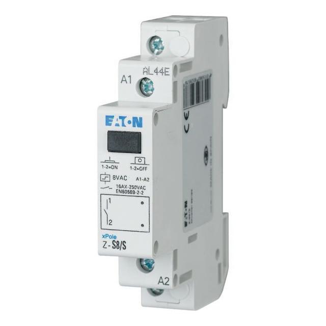 Z-S8/S Przekaźniki impulsowy bistabilny bez funkcji sygnalizacji diodą LED 16A 8V AC 1Z 265267 EATON