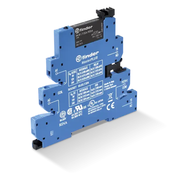 Przekaźnik interfejsowy SSR 1 Z; 6A; ster. 24V AC/DC; wyjście 1,5…33V DC, 39.30.0.024.9024