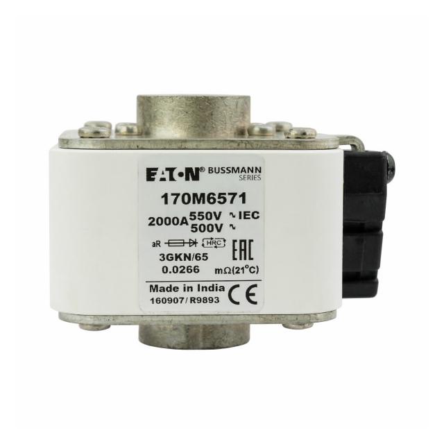 FUSE 2000A 550V 3GKN/65 AR UR Wkładka szybka 2000A AC 550V rozmiar 3 76x92x65 mm aR IEC UL 170M6571