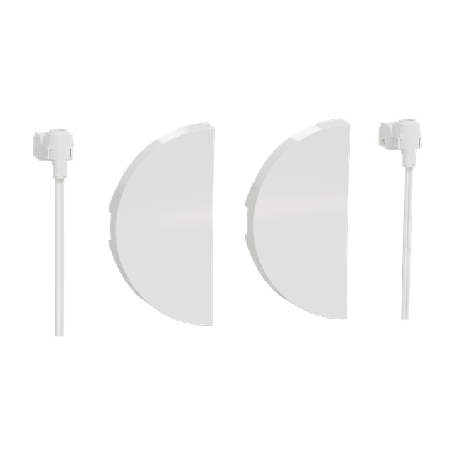 Odace, klawisz podwójny z 2 diodami LED, biały