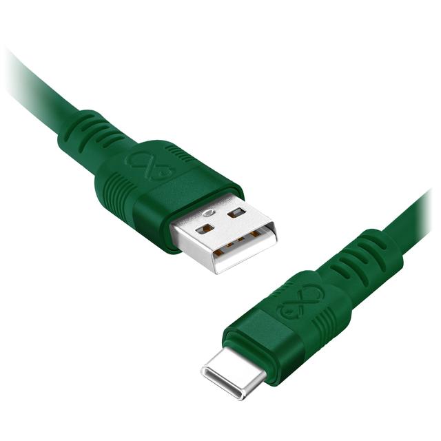 Kabel USB-A - USB-C eXc WHIPPY Pro, 0.9M (60W, szybkie ładowanie), kolor mix ciemny* (*wysyłany loso