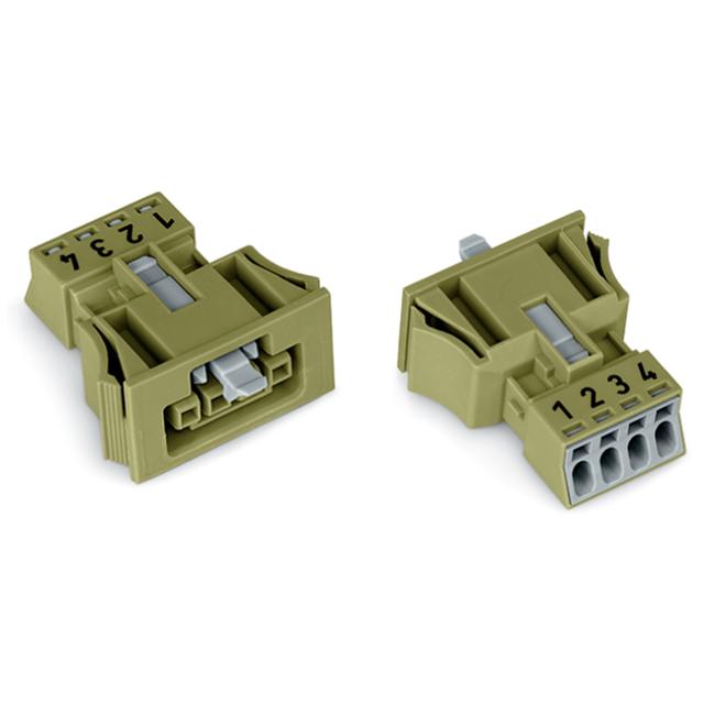 gniazdo Snap-In 4-bieg. jasnozielone