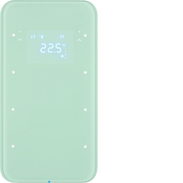 BERKER R.1 Sensor dotykowy potrójny z regulatorem temperatury szkło biały 75643060 HAGER