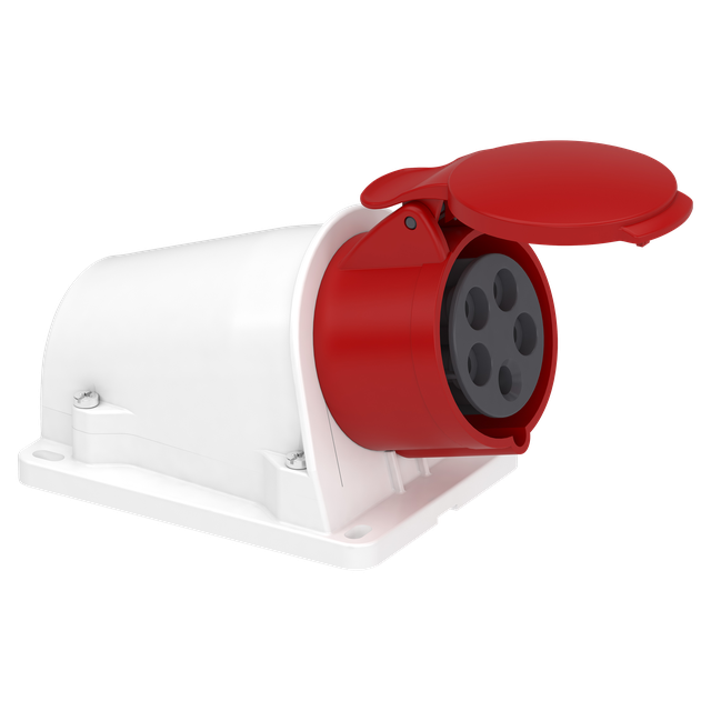 Gniazdo Pratika zaciski sprężynowe IP44 3P+N+PE 16A