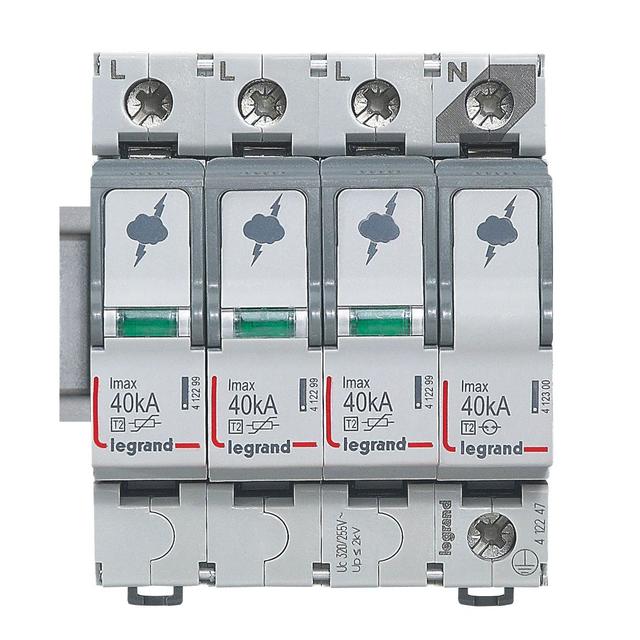 OGRANICZNIK PRZEPIĘĆ T2 40 KA 3P+N, Legrand
