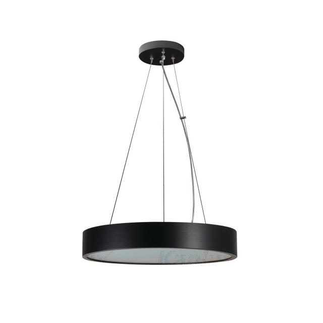 JASMIN C 470-B Plafoniera drewniana wisząca JASMIN C 470-B okrągła 47cm kolor czarny 3XE27 KANLUX