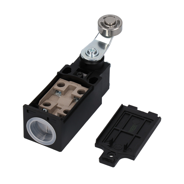 ŁĄCZNIK KRAŃCOWY (TWORZYWO) DŹWIGNIA Z ROLKĄ