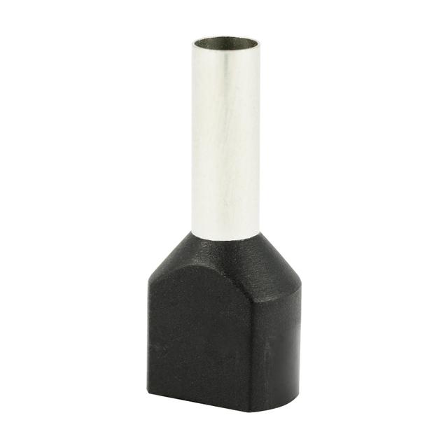 Końcówka tulejkowa izolowana HI 2x4,0/12-cza czarna (100 szt.) Al/Cu 74.81 OPATÓWEK